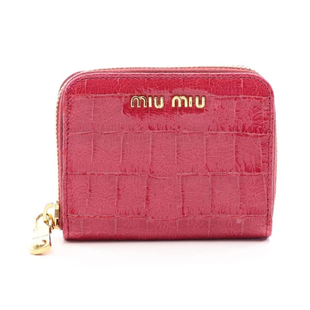 Miu Miu Coin Purse Pink Leather in Pink Leather from The Reluxe, photo 1 of 1