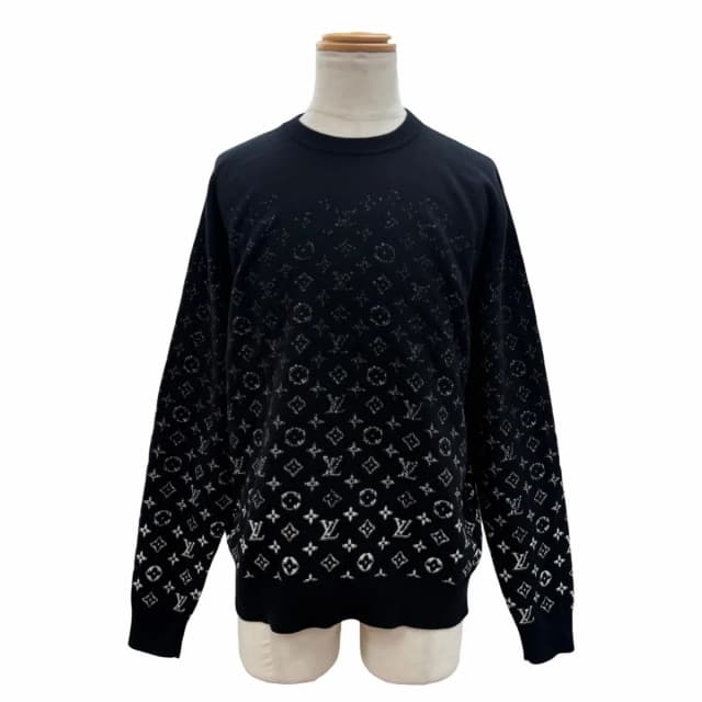 Louis Vuitton Monogram Gradient 100% Cotton Logo Plate Crew Neck Pullover Knit from The Reluxe, photo 1 of 1