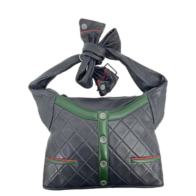 Chanel Girl Quilted Lambskin Leather Crossbody Bag Grey in Grey Lambskin from Dallas Designer Handbags, photo 1 of 1