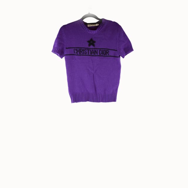 Dior Knit Top 34 in Purple Cashmere from The Purse Affair, photo 1 of 1