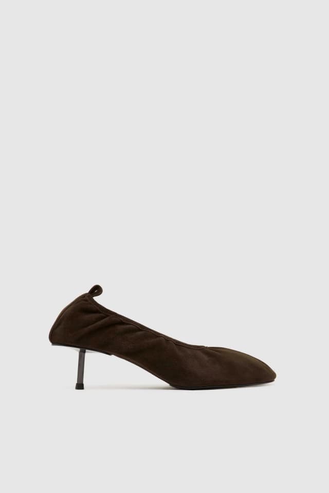 St Agni Suede Classic Ballet Heel - Coffee, image 1 of 1 from St. Agni
