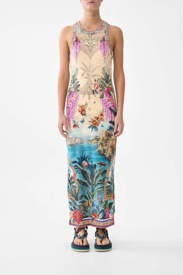 Camilla eBoutique JERSEY TANK DRESS BODRUM BOTANICALS, image 1 of 1 from CAMILLA
