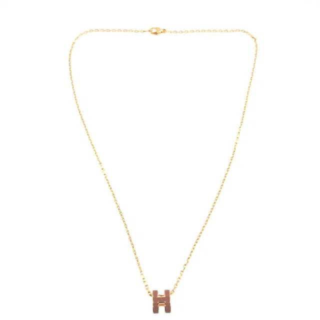 Hermès Pop H Mini Metal New Gold Necklace in Gold from The Reluxe, photo 1 of 1