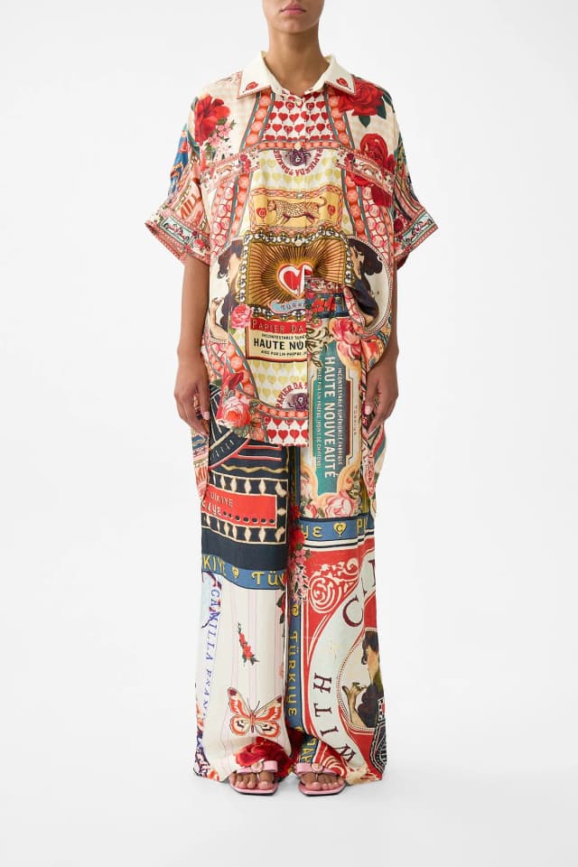 Camilla eBoutique BUTTON FRONT LOUNGE PANT HIGH CLASS HOOKAH, image 1 of 1 from CAMILLA