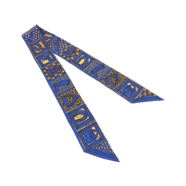 Hermès Twilly Scarf Blue in Blue Silk from The Reluxe, photo 1 of 1