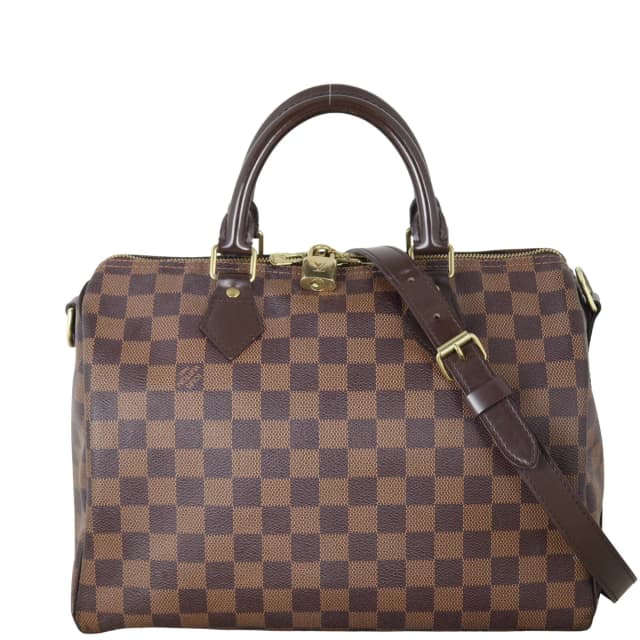 Louis Vuitton Speedy 30 Bandouliere Damier Ebene in Brown Coated canvas from Luxe.It.Fwd, photo 1 of 1