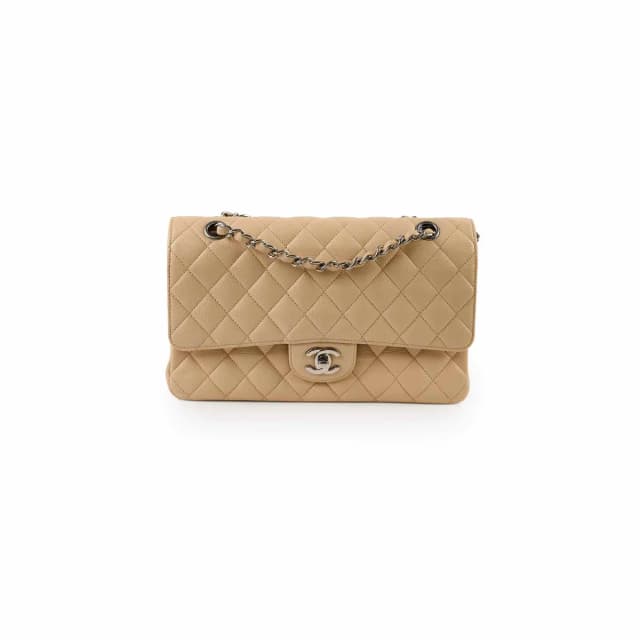 Chanel Classic Flap Medium/Large Caviar Beige in Beige Caviar leather from The Purse Affair, photo 1 of 1