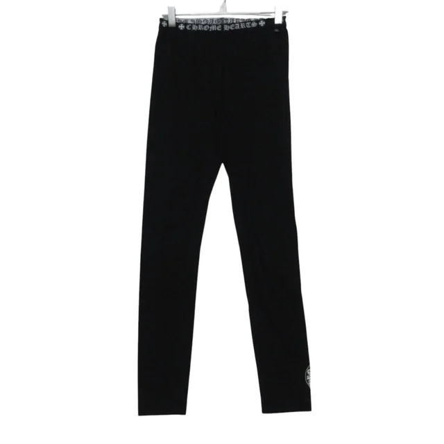 Chrome Hearts Pants Stretch Leggings Horseshoe Logo Switch Fitted Black in Black from The Reluxe, photo 1 of 1