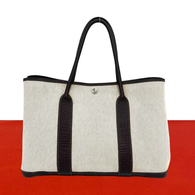 Hermès Garden Party PM Toile H Negonda Tote Bag Nicotine Brown in Brown from The Reluxe, photo 1 of 1