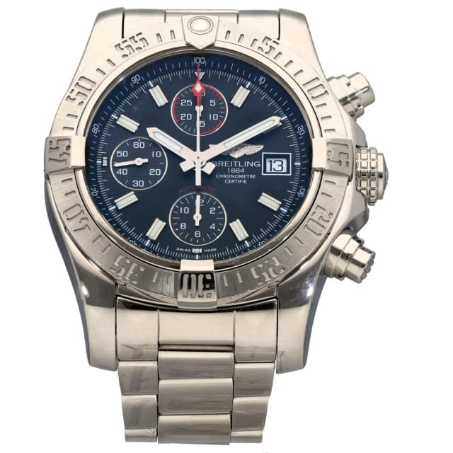 Breitling Super Avenger II A13381 43mm Stainless Steel Watch from H&T, photo 1 of 1