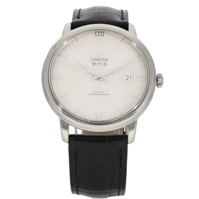 Omega De Ville Prestige 424.13.40.20.02.001 39.5mm Stainless Steel Watch in Leather from H&T, photo 1 of 1