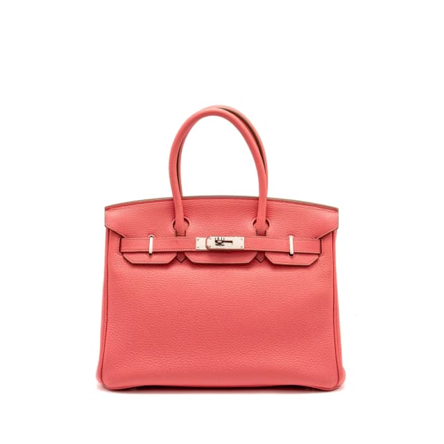 Hermès Birkin 30 Clemence Rose Lipstick SHW Stamp Square R in Pink Clemence leather from EMIER, photo 1 of 1