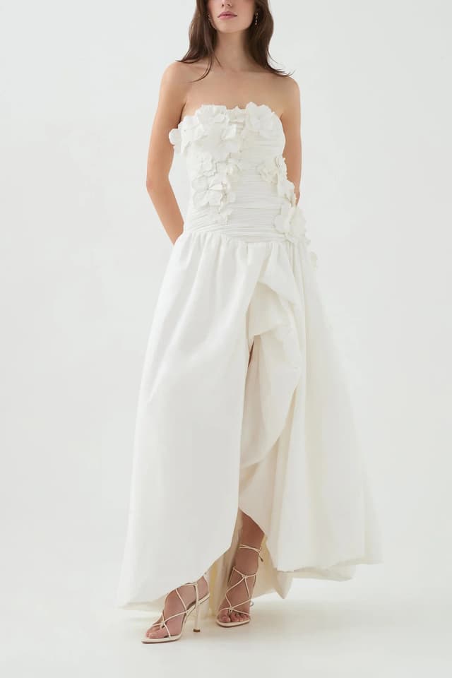 AJE Splendour Flower Gown in IVORY, image 1 of 1 from Aje
