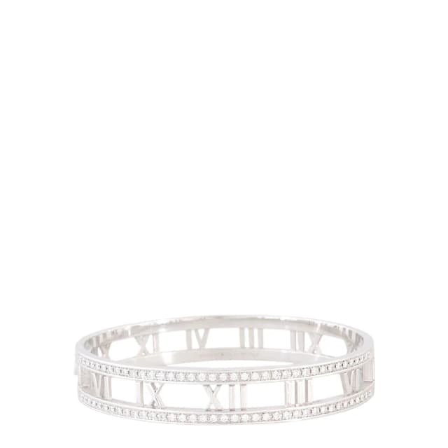 Tiffany & Co. Atlas Diamond 18k White Gold Bangle in White from Luxe.It.Fwd, photo 1 of 1