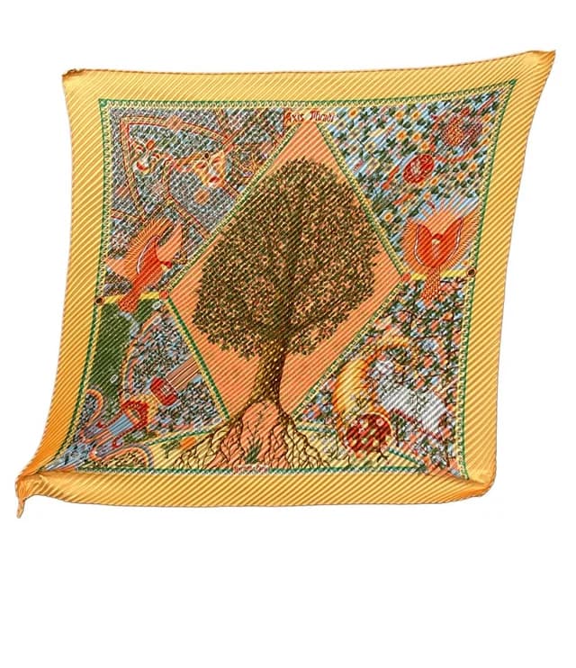 Hermès Scarf Carre 90 100% Silk Axis Mundi in Silk from The Reluxe, photo 1 of 1