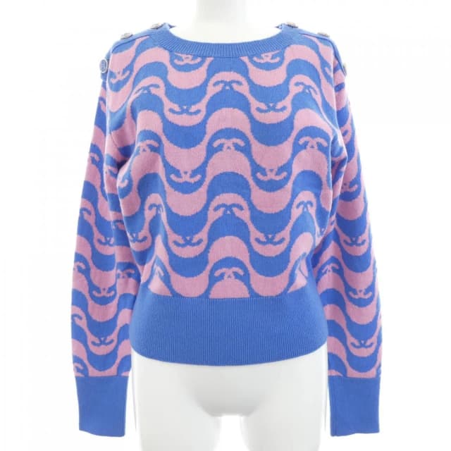 Chanel 21P Knit Sweater Blue in Blue Cashmere from The Reluxe, photo 1 of 1