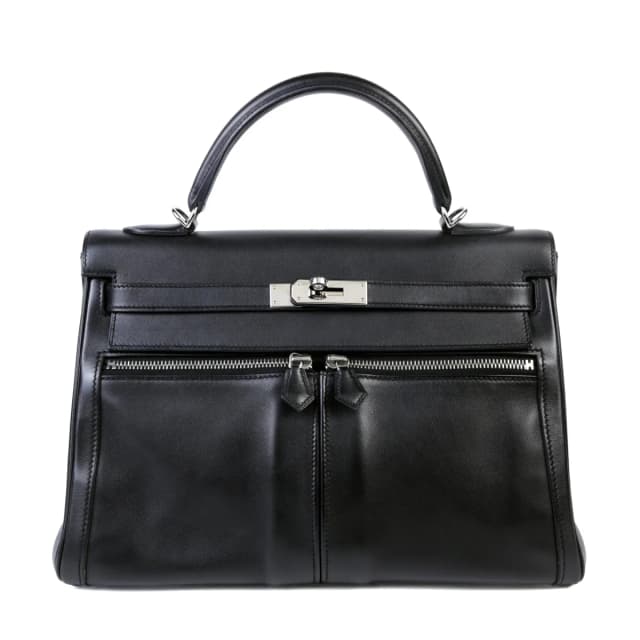 Hermès Kelly Lakis 32 Noir (89) in Black Swift leather from Ginza Xiaoma, photo 1 of 1