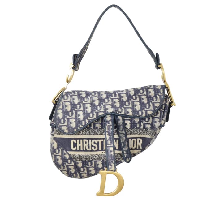 Dior Saddle Bag Oblique in Canvas from Luxe.It.Fwd, photo 1 of 1