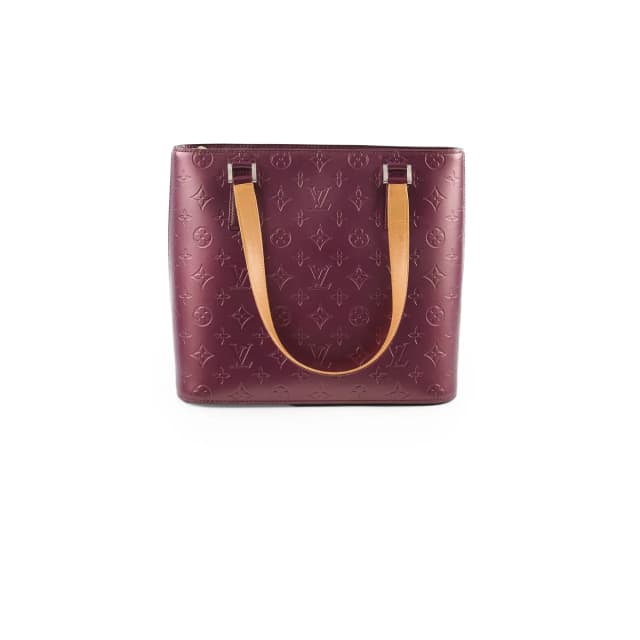 Louis Vuitton Matte Stockton Vernis Purple Tote in Purple Leather from The Purse Affair, photo 1 of 1