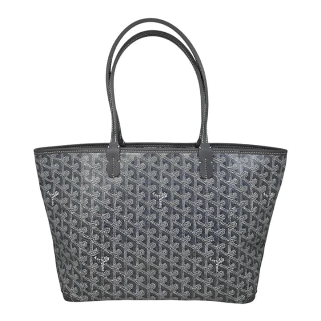Goyard Tote Bag Artois PM Goyardine Canvas Leather Logo Gray in Grey Canvas from The Reluxe, photo 1 of 1
