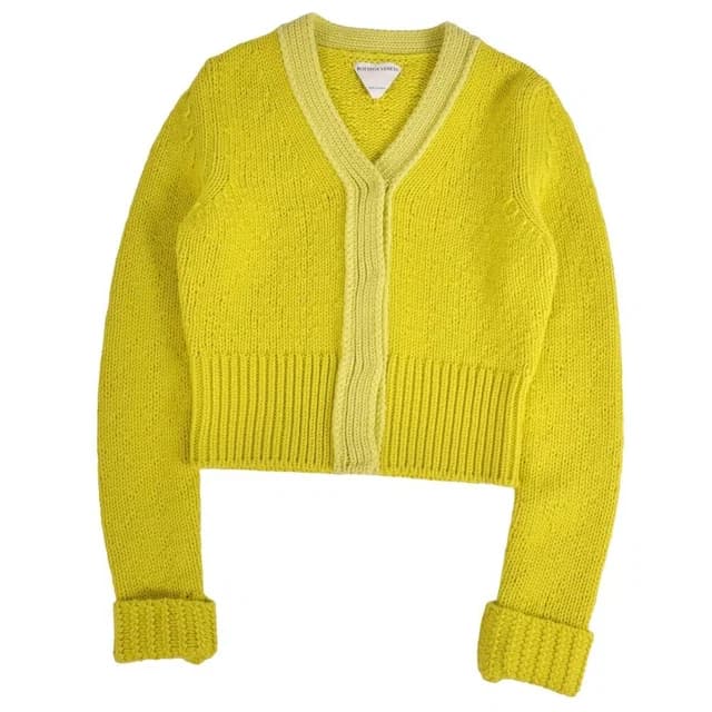 Bottega Veneta Cardigan Yellow in Yellow Cashmere from The Reluxe, photo 1 of 1
