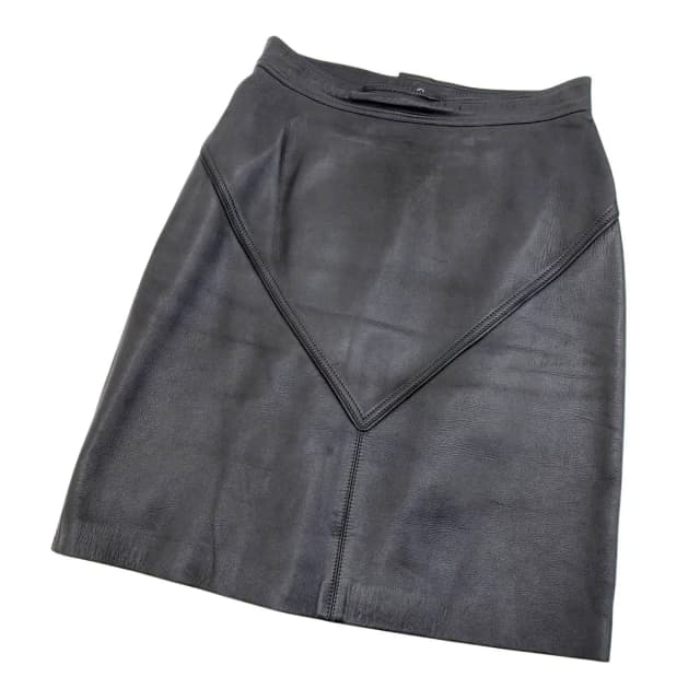 Loewe Vintage Skirt Leather Trapezoid Knee in Leather from The Reluxe, photo 1 of 1