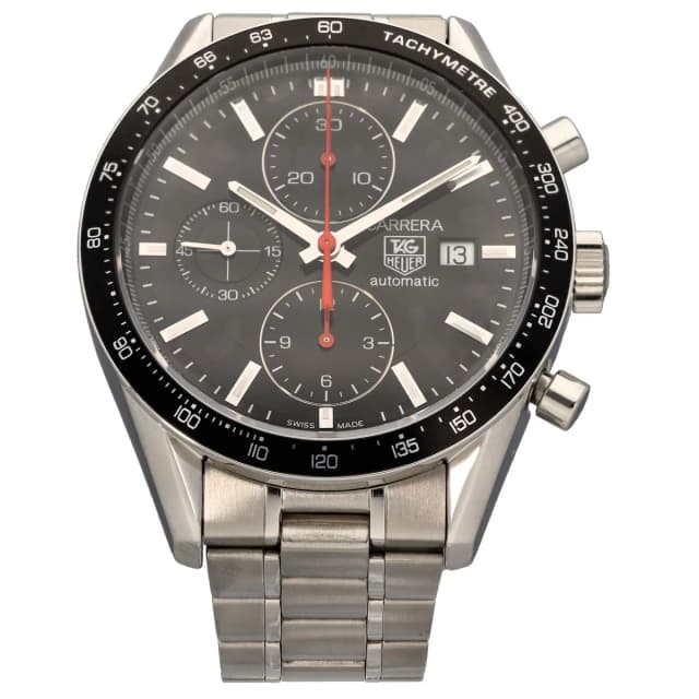 TAG Heuer Carrera CV2014-2 41mm Stainless Steel Watch from H&T, photo 1 of 1