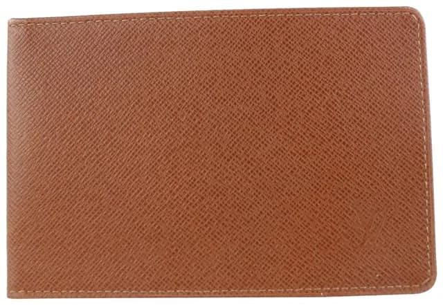 Louis Vuitton Brown Taiga Leather Card Holder ID Wallet case in Brown Leather from Bagriculture, photo 1 of 1