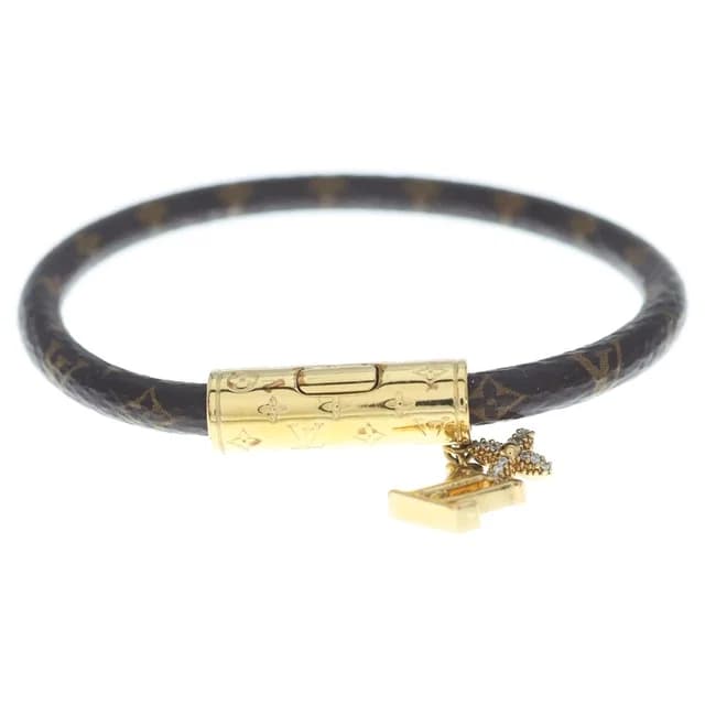LV Push Monogram Bracelet Gold Brown in Brown from The Reluxe, photo 1 of 1