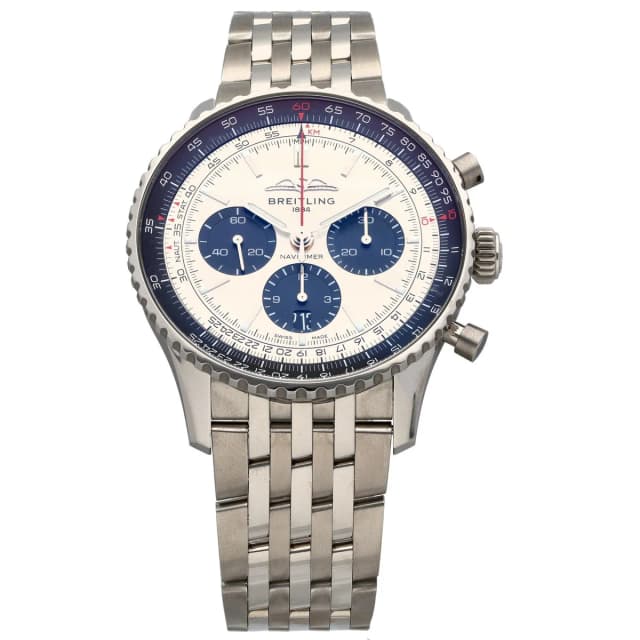 Breitling Navitimer B01 AB0138 43mm Stainless Steel Watch from H&T, photo 1 of 1