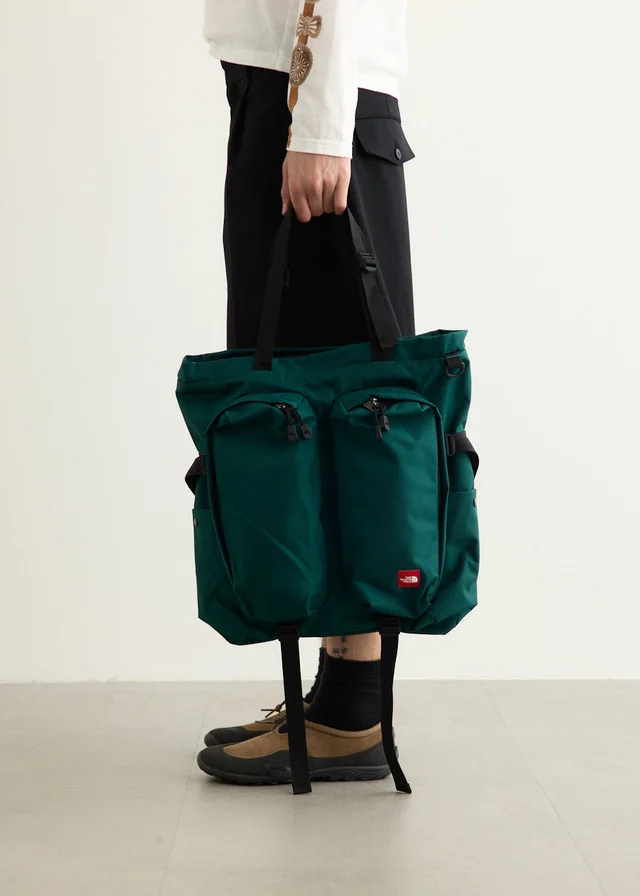 The North Face Red Box Tote Bag in HUNTER GREEN, image 1 of 1 from Incu