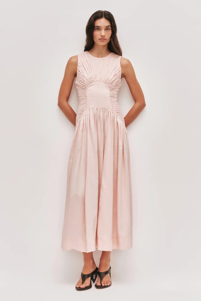 AJE Medea Maxi Dress in TEA BLOSSOM, image 1 of 1 from Aje