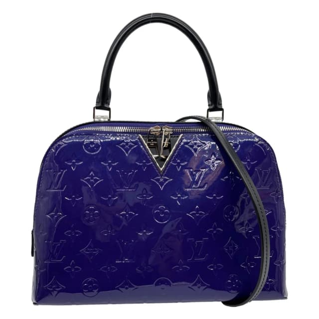 Louis Vuitton Melrose Monogram Vernis Shoulder Bag Blueberry in Leather from Dallas Designer Handbags, photo 1 of 1