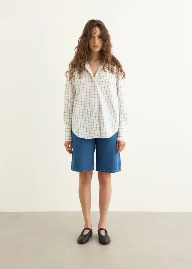 Blanca Tamsin Shorts in Blue, image 1 of 1 from Incu