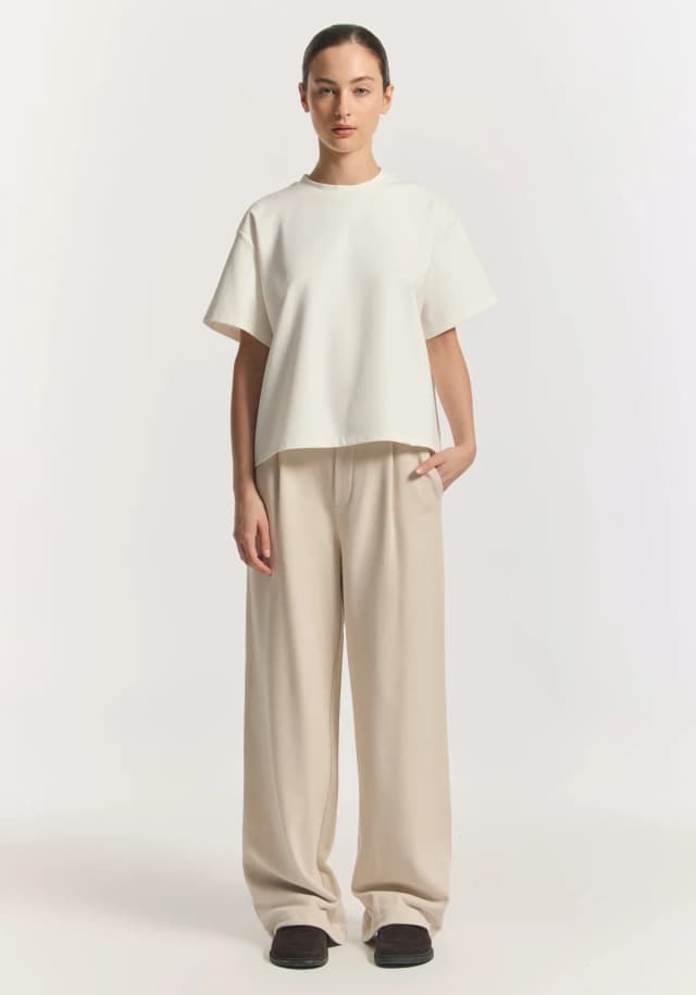 VIKTORIA & WOODS Idaho Track Pant in TRAVERTINE, image 1 of 1 from Viktoria & Woods