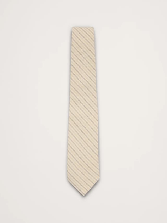 Banana Republic Cotton-Linen Slub Tie in Natural Multi, image 1 of 1 from Banana Republic (Canada)