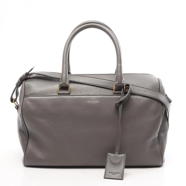 Saint Laurent Handbag Classic Duffle 6 2-Way Gray Leather in Grey Leather from The Reluxe, photo 1 of 1