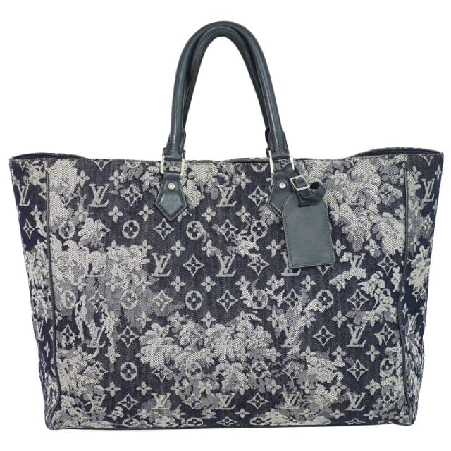 Louis Vuitton Grand Sac Monogram Tapestry Tote Bag Navy in Navy Canvas from The Reluxe, photo 1 of 1