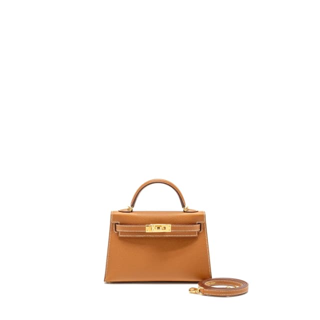 Hermès mini kelly II epsom Gold GHW stamp K in Gold Epsom leather from EMIER, photo 1 of 1