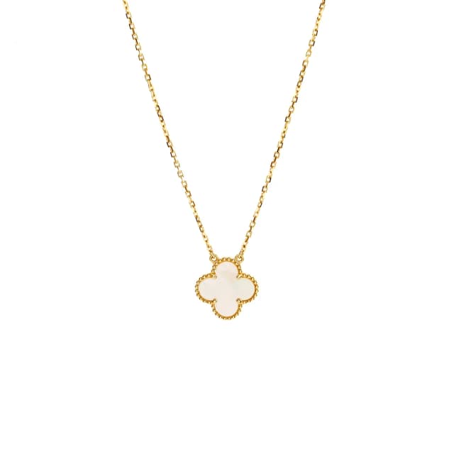 Van Cleef & Arpels Vintage Alhambra Pendant, Yellow Gold, White Mother-of-Pearl in White from EMIER, photo 1 of 1