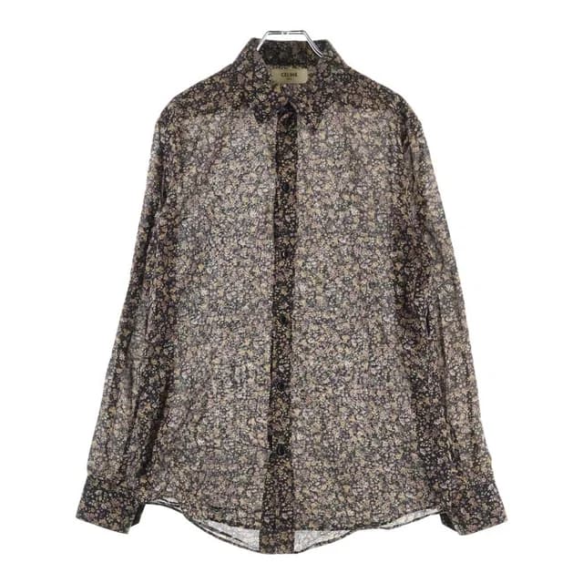 Celine Color Flower Print Shirt Black in Black from The Reluxe, photo 1 of 1