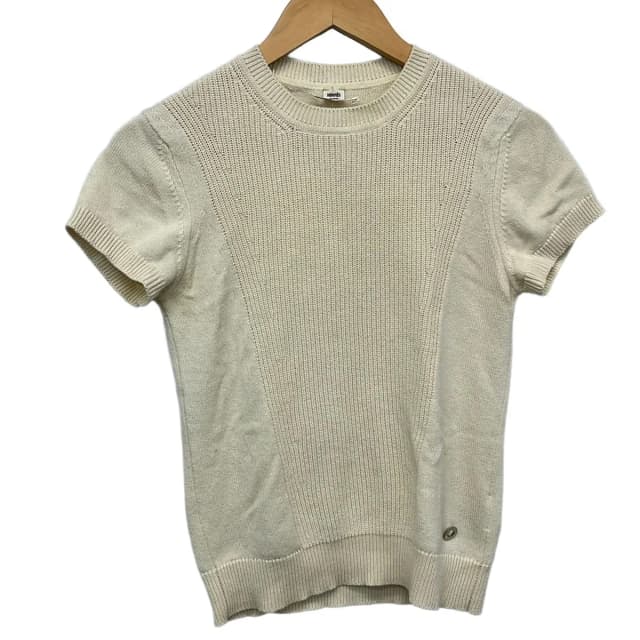 Hermès Short Sleeve Sweater S 3 D 1 Ivory Crew Neck Cashmere Mixed 34 in White Cashmere from The Reluxe, photo 1 of 1
