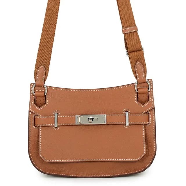 Hermès Jypsiere Mini Gold Silver Evercolor in Gold from The Reluxe, photo 1 of 1