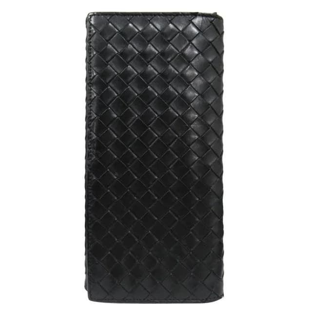 Bottega Veneta Intrecciato Leather Billfold Wallet Bifold Black in Black Woven leather from The Reluxe, photo 1 of 1