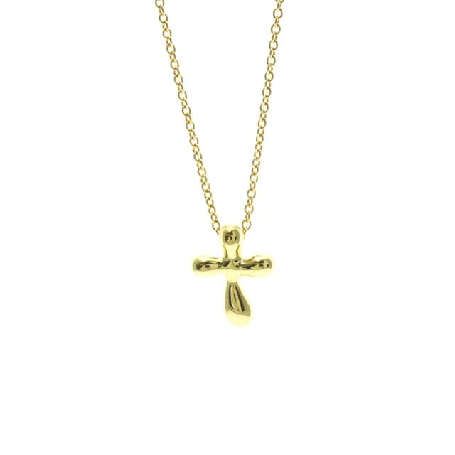 Tiffany & Co. Small Cross Necklace Yellow Gold (18K) No Stone Men,Women Fashion Pendant Necklace (Gold) in Gold Yellow gold (18K) from Elady, photo 1 of 1