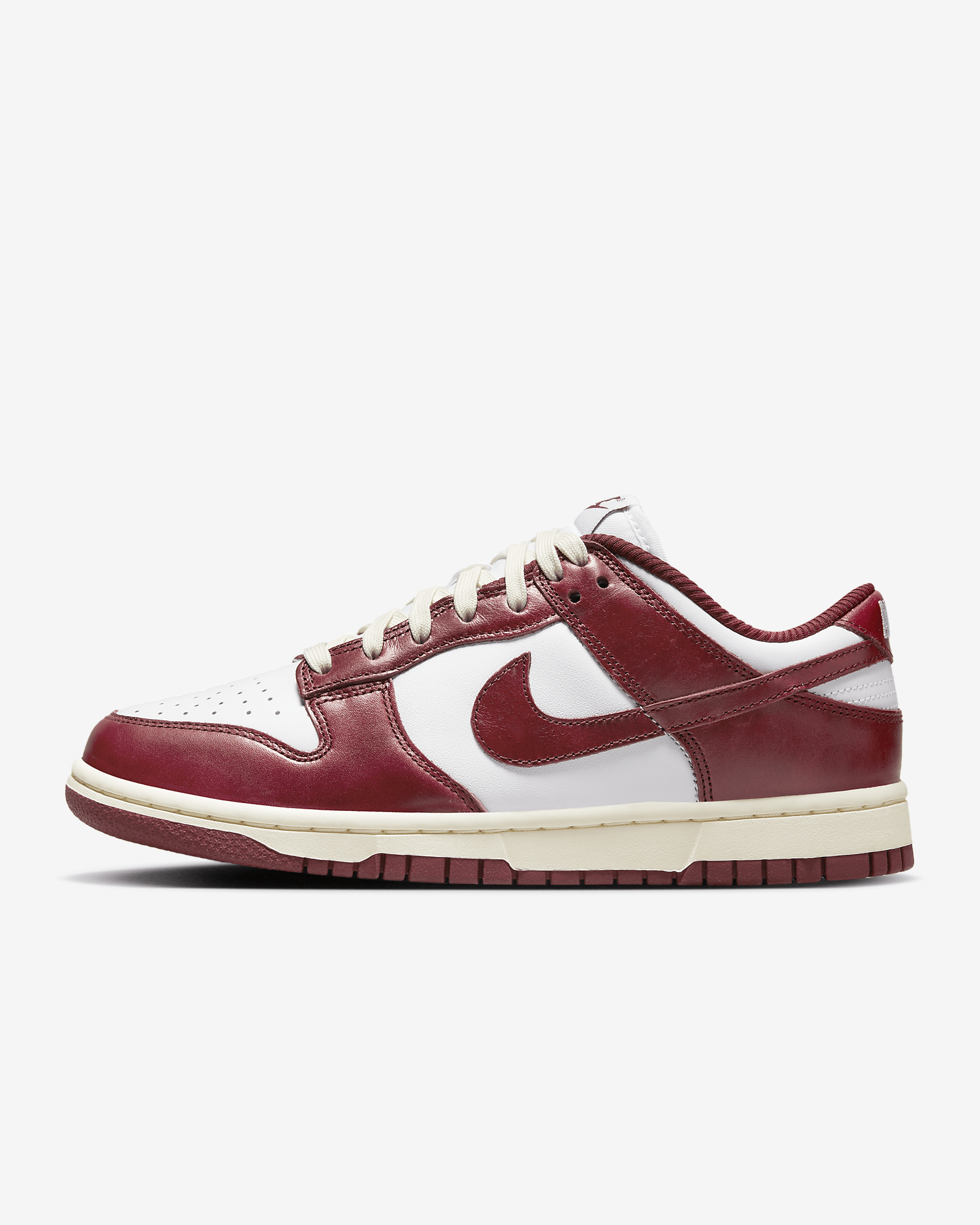 Nike Dunk Low Premium in White/Coconut Milk/Team Red, image 1 of 1 from Nike