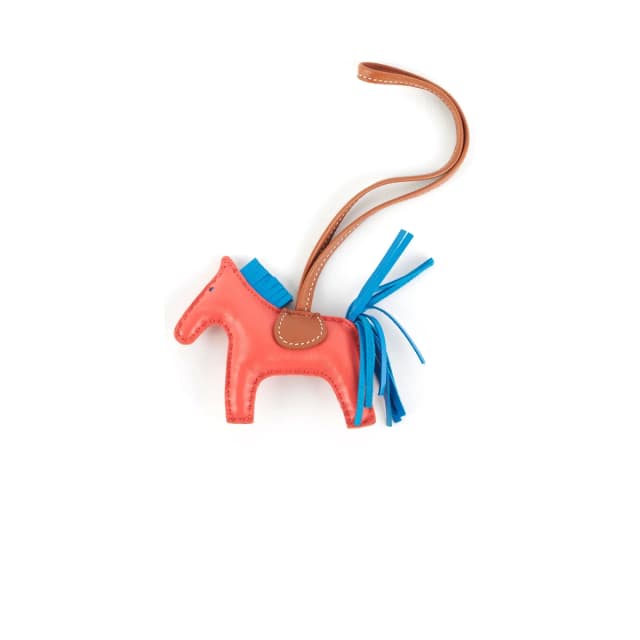 Hermès Rodeo Rose Texas/Bleu Zanzibar PM in Blue Lambskin from The Purse Affair, photo 1 of 1