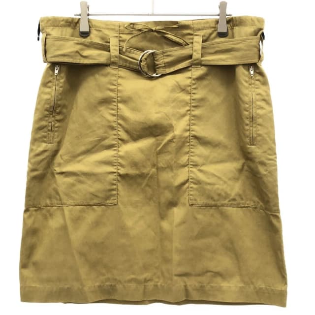 Celine by Phoebe Philo Cotton Belted Skirt 2 Yellow 36 in Yellow from The Reluxe, photo 1 of 1