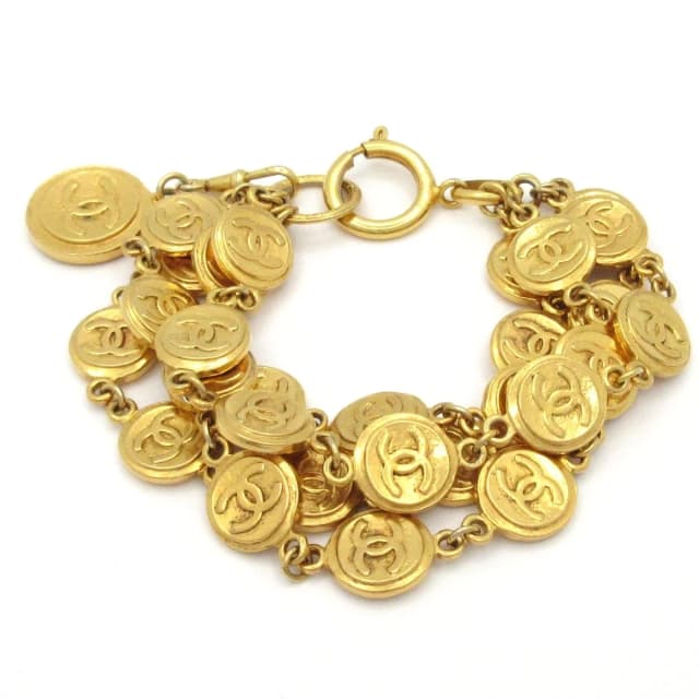 Chanel Bracelet CC Logo Gold Coin in Gold from The Reluxe, photo 1 of 1