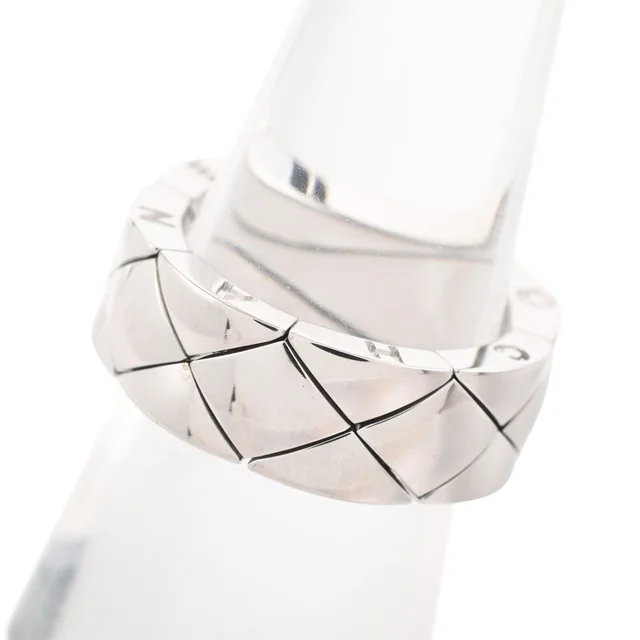 Chanel Ring Quilted White Gold in White from The Reluxe, photo 1 of 1